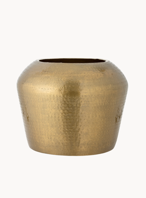 Runder Couchtisch aus Metall in Messingoptik