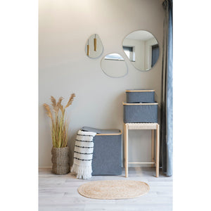 Palermo Spiegel Set ohne Rahmen Organische Formen 3-teilig