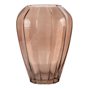 Vase aus Glas in Braun