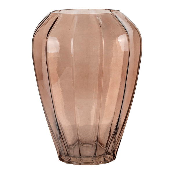Vase aus Glas in Braun