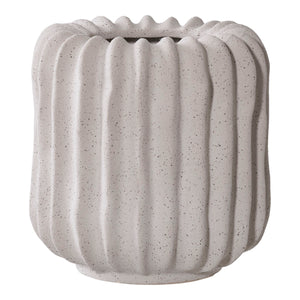 Flowerpot aus Keramik in Grau