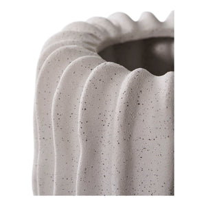 Flowerpot aus Keramik in Grau