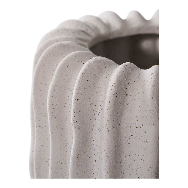 Flowerpot aus Keramik in Grau