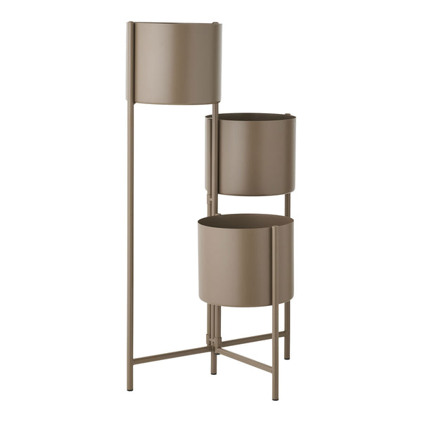 Flowerpot aus Stahl in Braun