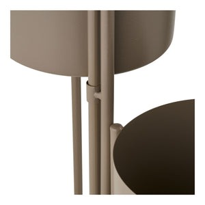 Flowerpot aus Stahl in Braun