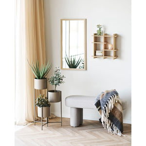 Flowerpot aus Stahl in Braun