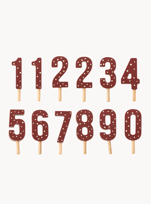 Weihnachtszug-Deko in bunt zum Tage zählen