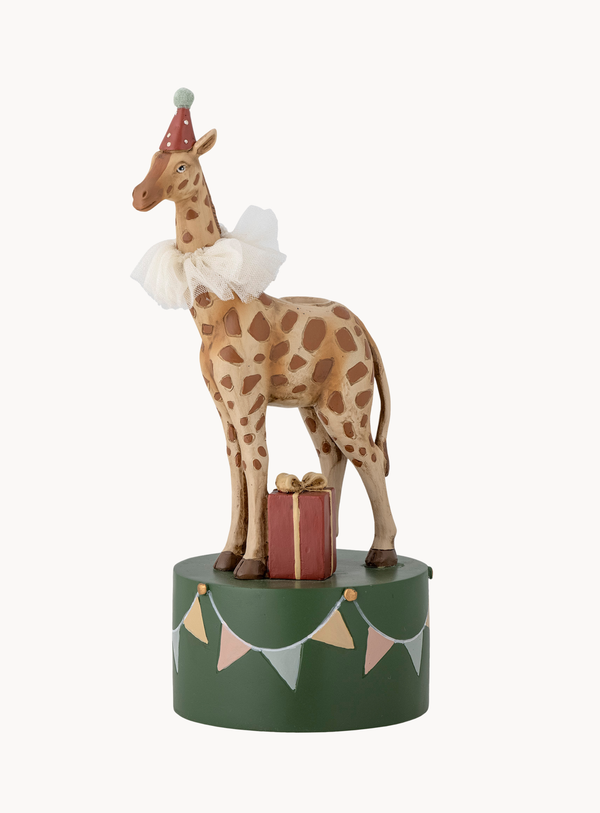 Bunter Giraffen-Kerzenhalter für Kindergeburtstage