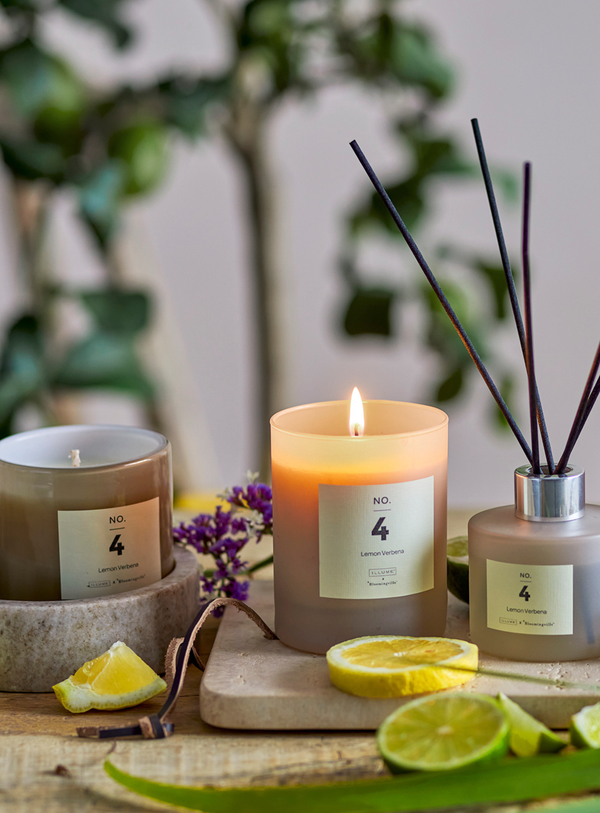 No. 4 – Lemon Verbena Duftkerze in Natur aus natürlichem Wachs