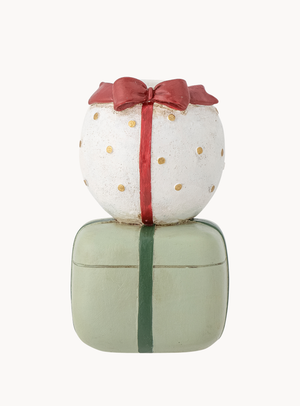 Geschenk-Kerzenhalter in bunt aus Polyresin