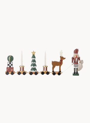 Weihnachtszug-Deko in bunt