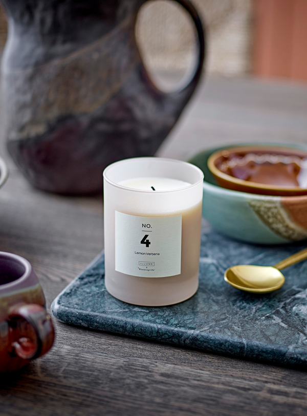 No. 4 – Lemon Verbena Duftkerze in Natur aus natürlichem Wachs