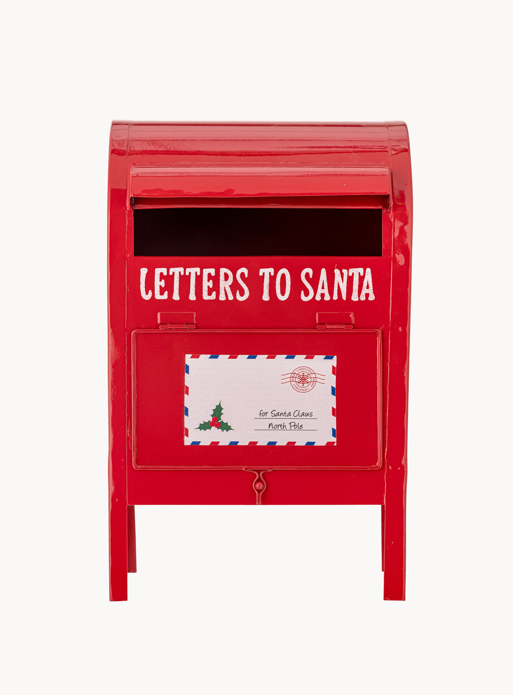 Deko-Briefkasten in rot aus Metall