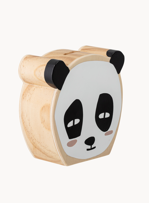 Panda-Spardose aus Buchenholz