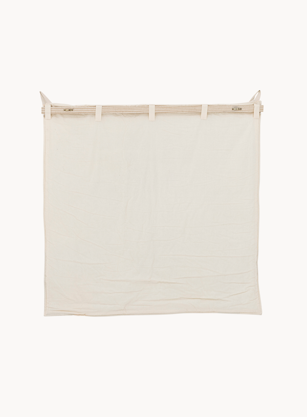 Natürliche Wanddekoration aus Baumwolle mit Vogelmotiv