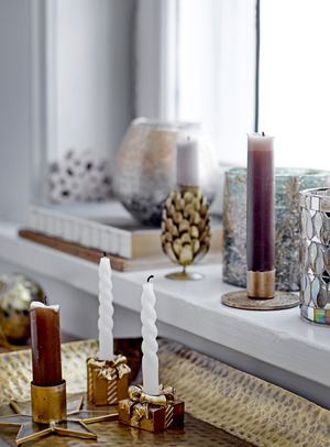 Twist Kerzen in Weiß im 12er-Set