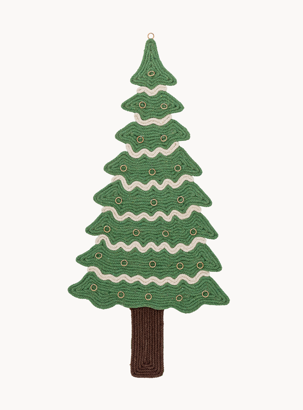 Weihnachtsbaum-Adventskalender in grün aus Baumwolle