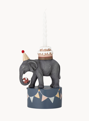 Bunter Elefanten-Kerzenhalter für Kindergeburtstage