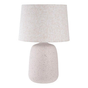 Croft Tischlampe aus Keramik in Steinbeige