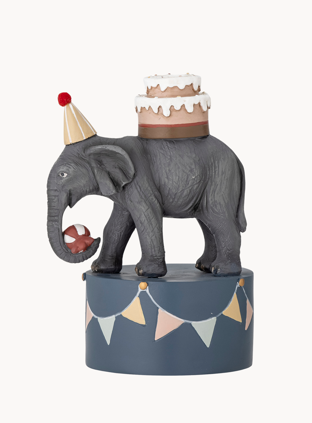 Bunter Elefanten-Kerzenhalter für Kindergeburtstage