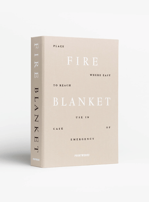 Feuerlöschdecke in Beige