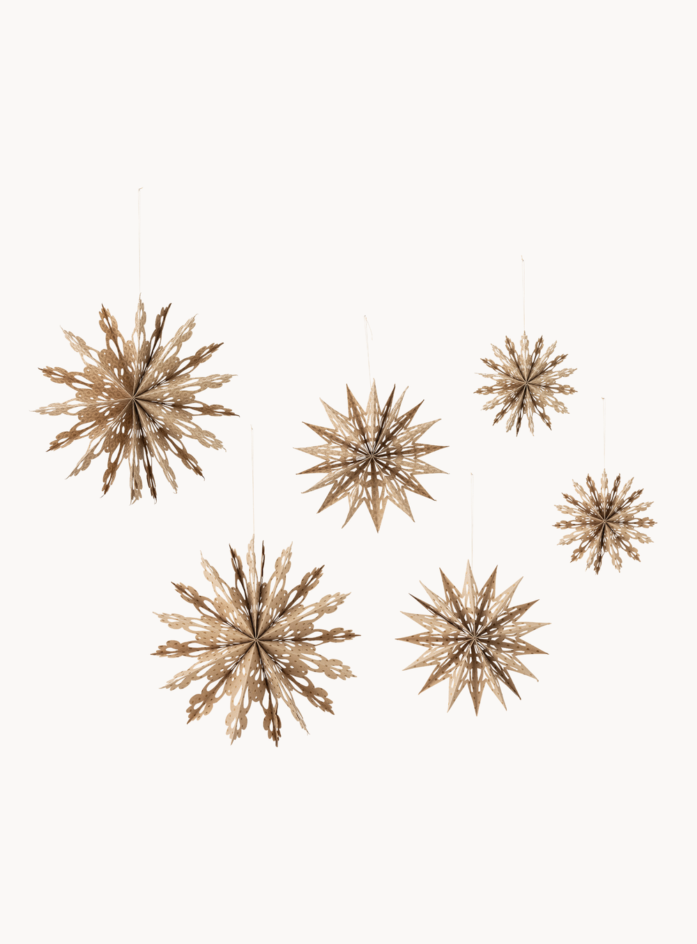 Star Ornament in natur aus FSC®-zertifiziertem Papier