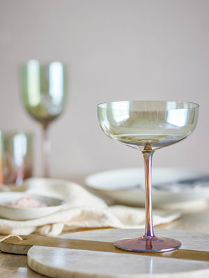 Aston Cocktailglas in Bronze aus Glas, 4er-Set