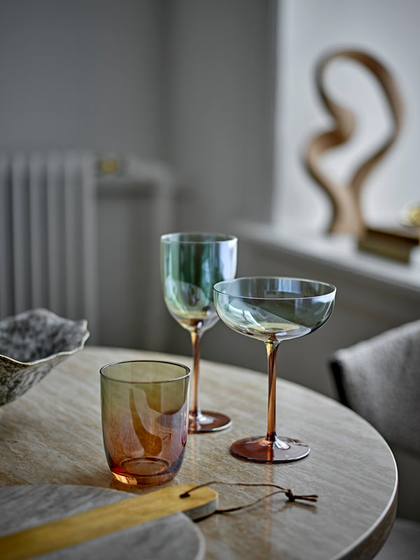 Aston Cocktailglas in Bronze aus Glas, 4er-Set