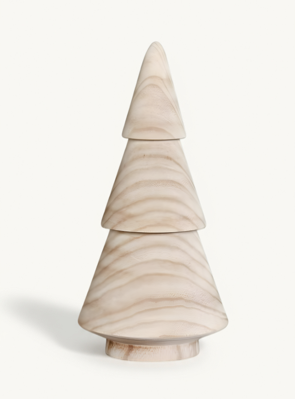 Tannenbaum aus Holz in weiß