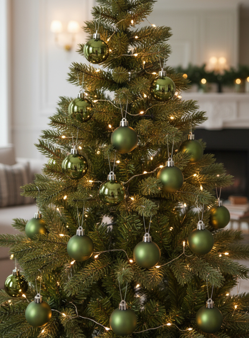 Weihnachtskugeln Rosmarin Mix 12er Set, Mittel