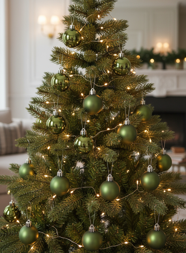 Weihnachtskugeln Rosmarin Mix 12er Set, Mittel