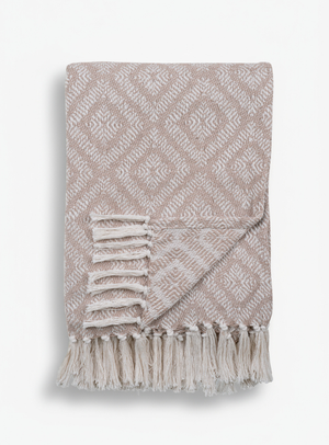 Cort Plaid aus Baumwolle Elfenbein/Beige Design