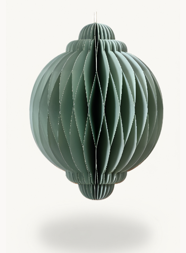 Dekorative Papierkugel in Mint
