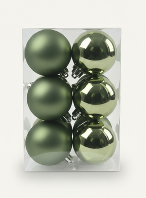 Weihnachtskugeln Rosmarin Mix 12er Set, Mittel