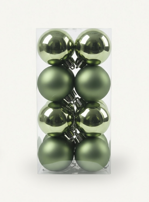 Weihnachtskugeln Rosmarin Mix 16er Set, Klein