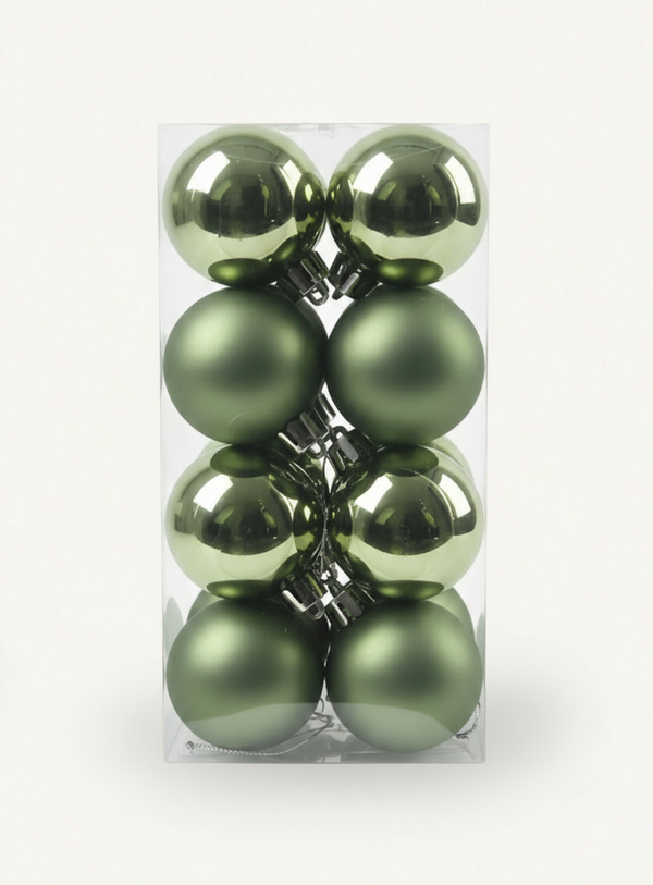 Weihnachtskugeln Rosmarin Mix 16er Set, Klein