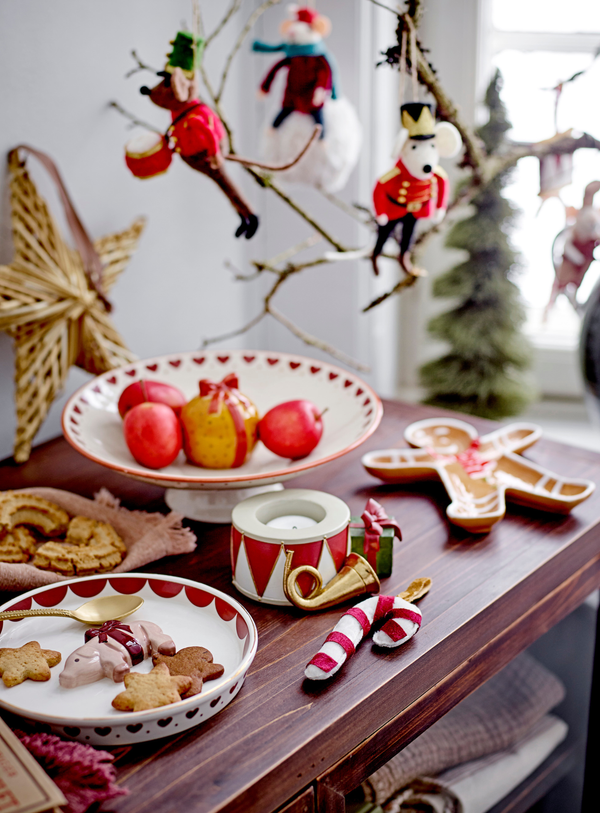 Lebkuchenmann Servierplatte in Braun aus Keramik