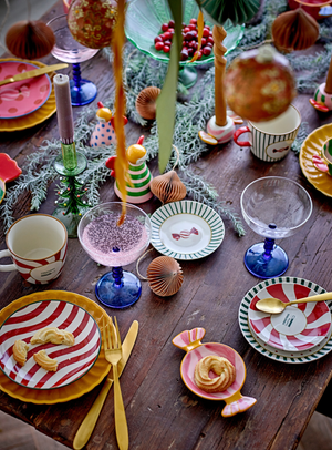 Becher im Zweierset in natur aus Steingut