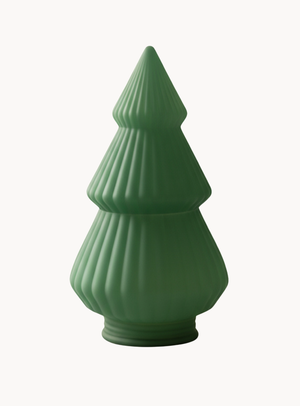 Tannenbaum aus grün mattem Glas