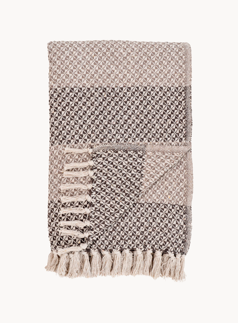 Belek Plaid in Braun und Beige