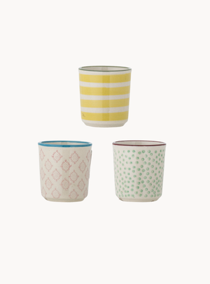 Eierbecher in Bunt aus Steingut